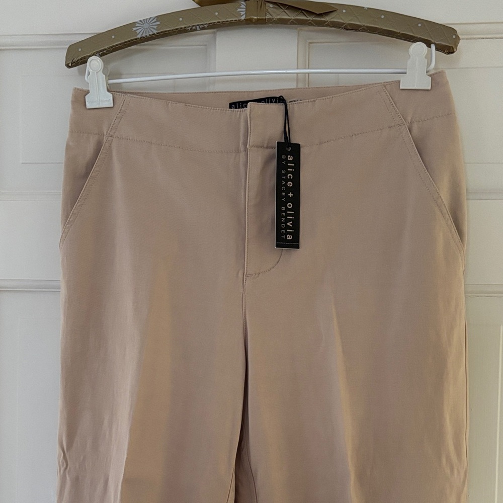 Alice + Olivia Light Tan Trousers